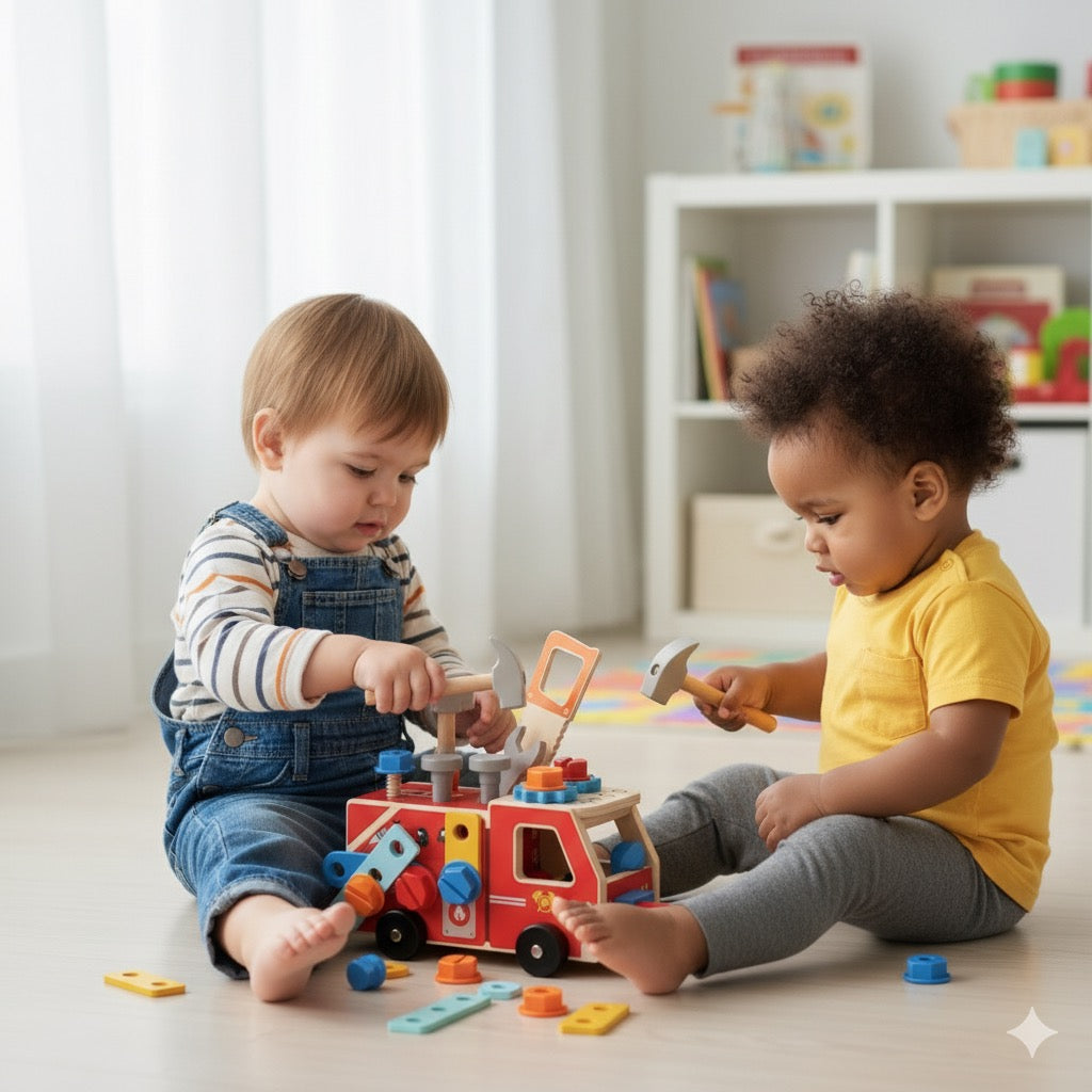 Firetruck Construction Car Toy Set