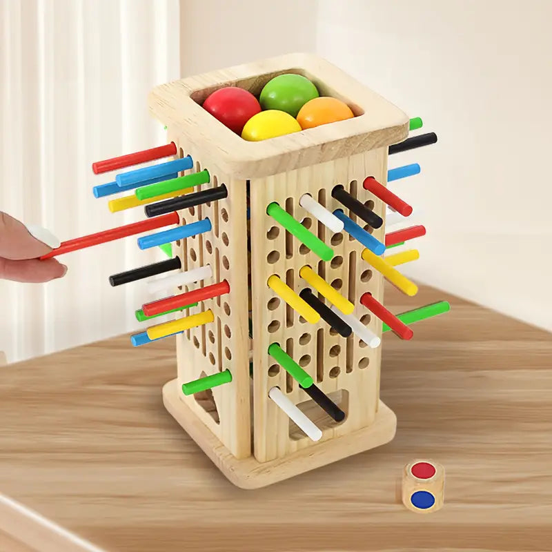 3-in-1 wooden stick game