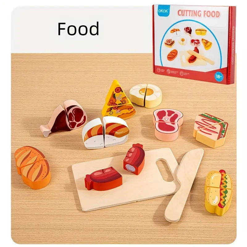 Wooden Simulated Fruit Cutting Toy