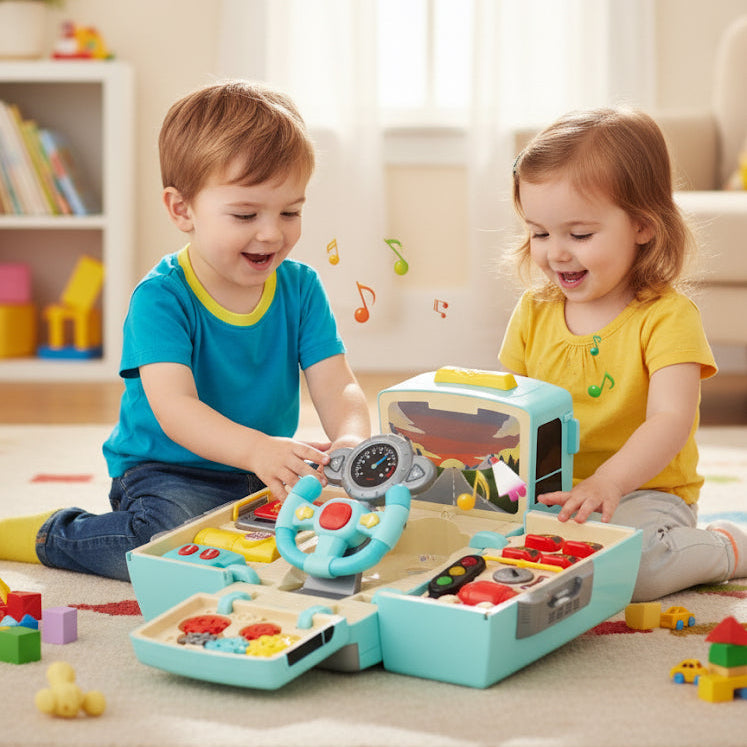 Plastic Sound and Light Transforming Bus