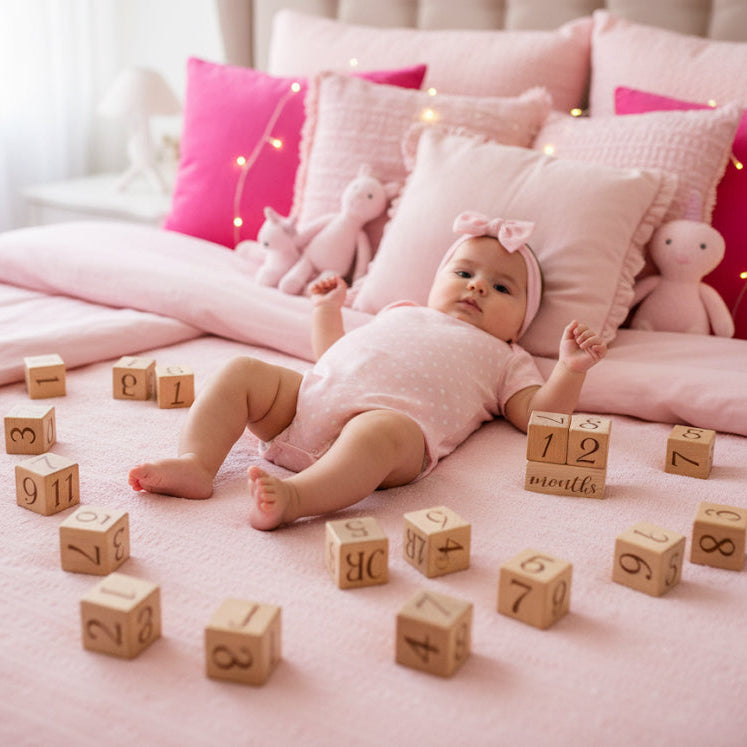 Hello World Wooden Milestone Cube